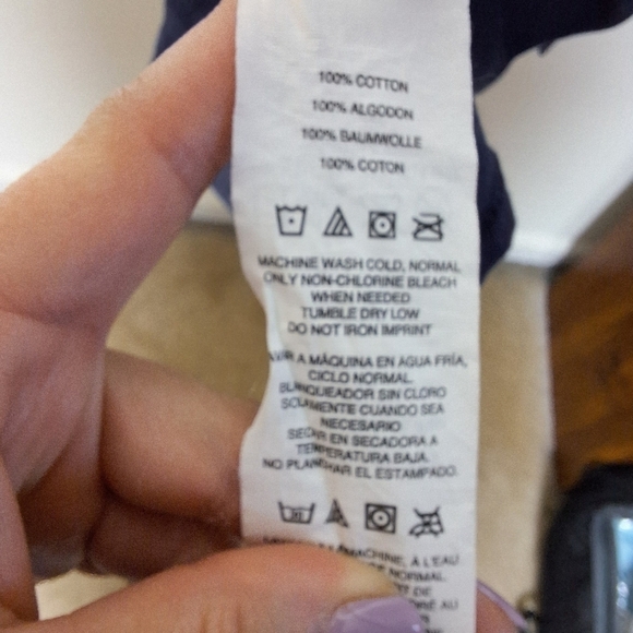 Oakley Blue and Red Long Sleeve Crew Neck Logo Spell Out Graphic Tee Shirt - Picture 8 of 8